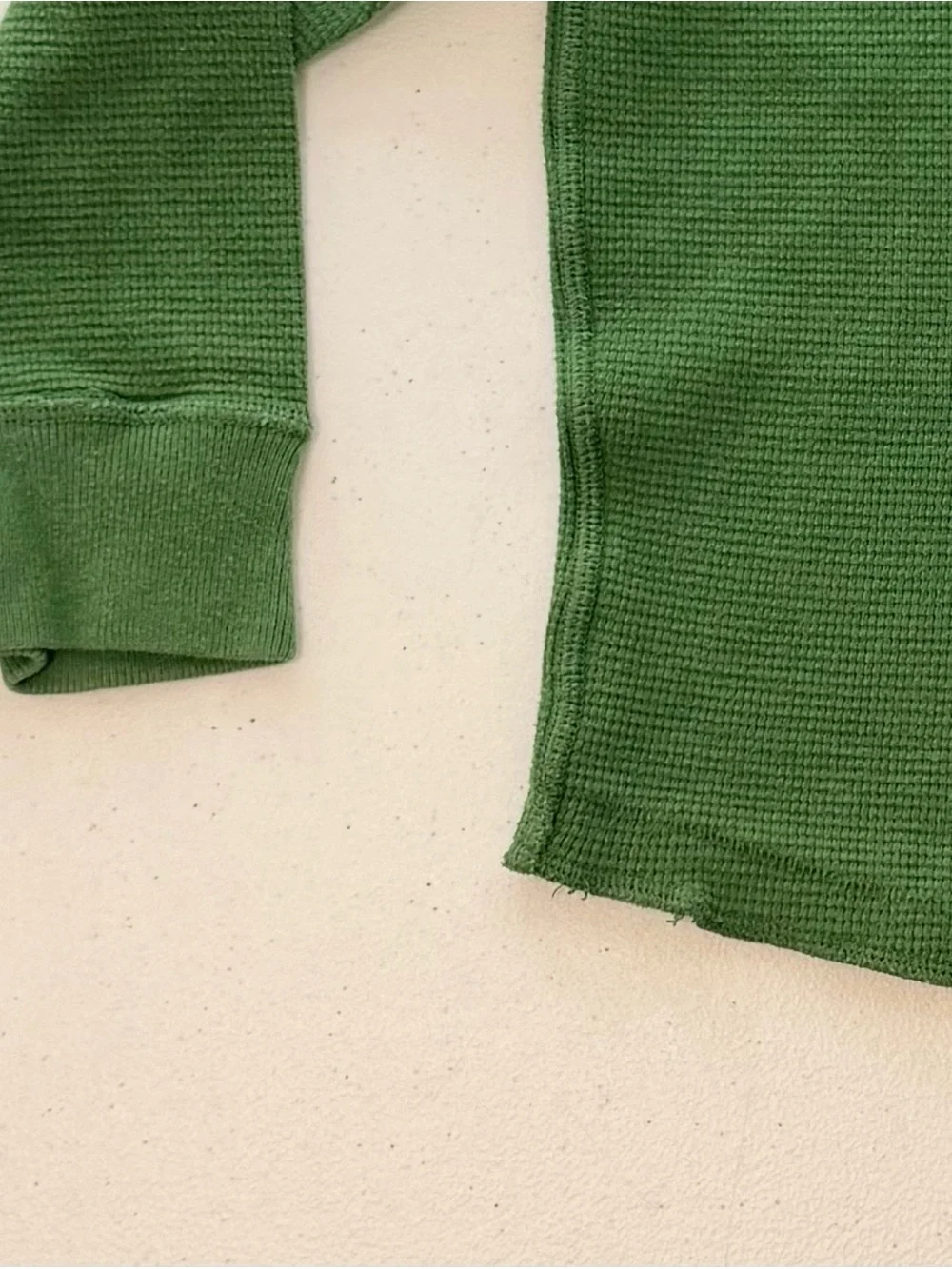 The Children's Place Green Waffle-Knit 'Regional Squad' Long Sleeve Tee